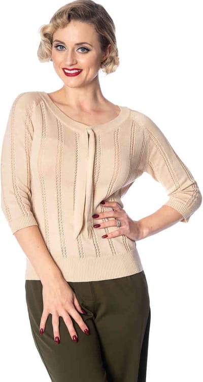 Dancing Days - BELLE BOW PIONTELLE Longsleeve top - XL - Rood