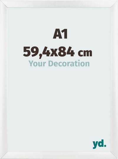 Your Decoration - Fotolijst A1 59,4x84 cm - MDF - Wit Hoogglans - Pisa