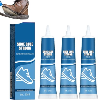 Schoenlijm Set - Reparatielijm Waterdicht - Schoenen Repareren - Extra Sterk Hechtend - 3x 50 ml - Transparant