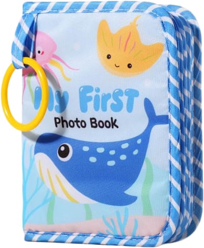 Babyfotoalbum - Babybeginnersalbum - Zacht stoffen album - Cartoon babyalbum - 18,5 * 14 cm -Stijl 2