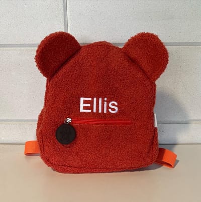 Gepersonaliseerde Adalletti teddy rugzak kids | coral  rugtas | rugzak met naam | schooltas met naam | tas | kinderen | peuter | kleuter| teddy | coral | baby en kind