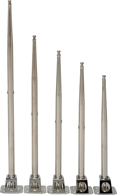 VETUS RVS Scepter 750 mm met 2 draadgaten | STANCH75