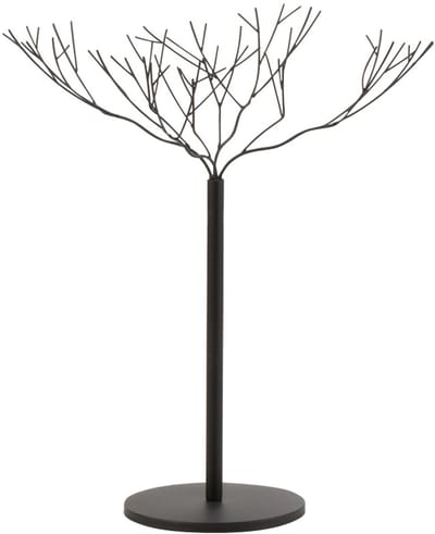 J-Line decoratie Boom - metaal - zwart - small