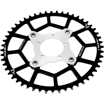 52T 104BCD Tandwieladapter van aluminiumlegering met hoge hardheid voor Bafang middenmotor BBS01 BBS02 Zwart