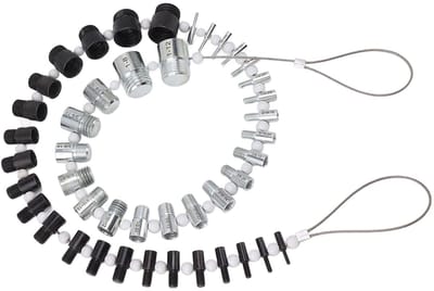 Dailygoods- Draadspoedmeter Nauwkeurige Moer- en Schroefdraadcontrole - 21 Metrische Maten - 23 Inch Maten - Dubbelzijdig - Gebruiksvriendelijk - Schroefdraadmeter