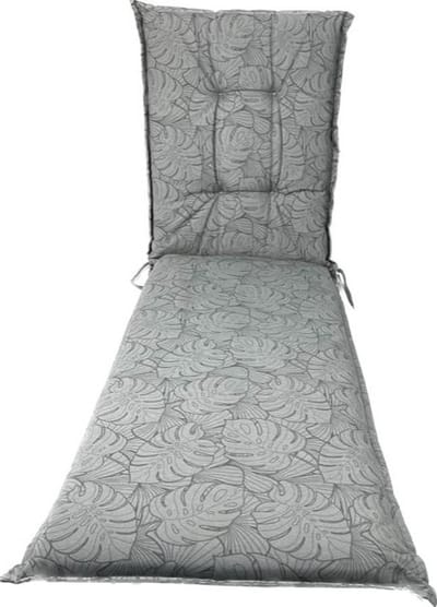 Madison - Tuinkussens - Ligbedkussens - 200 x 65cm - Palm Grey - Grijs