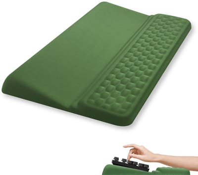 Unyqoos® Ergonomische toetsenbordpolssteun met traagschuim en antislip basis voor werk en spel