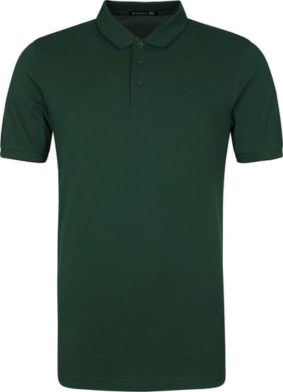 Suitable Polo Tip Ferry Donkergroen - Maat XL - Heren - Polo shirt Heren met Korte mouw