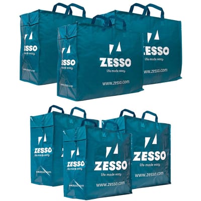 Zesso Big Shopper Mix Zesso Bag 3x L, 3x XL - Voordeelpakket Set van 6