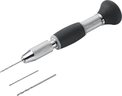 Revell Boorset - Modelbouw Gereedschap - 39064 Hand Boor met 3 Boortjes - 0,7 mm, 1,0 mm en 1,3 mm