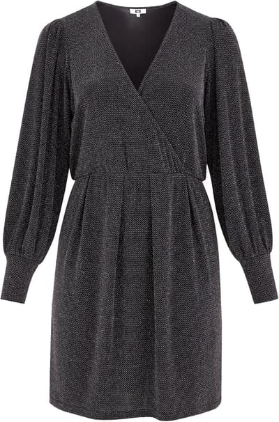 WE Fashion Dames jurk met glittergaren - Curve