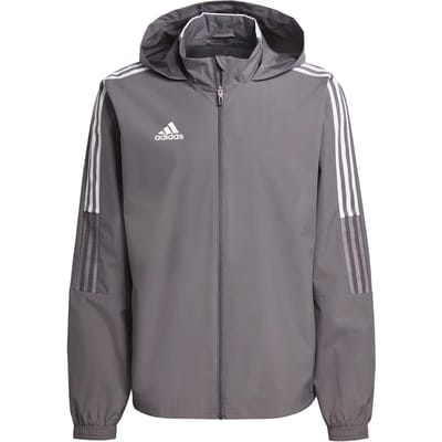 Adidas Tiro 21 Allweather Jack Heren - Grijs | Maat: S