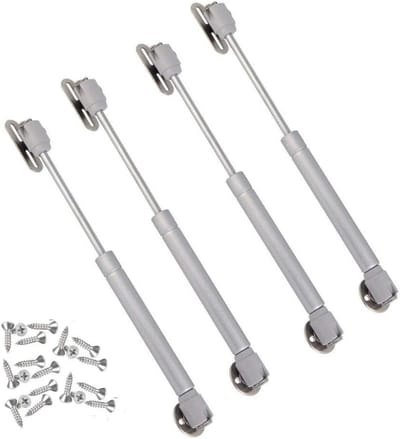Hydraulische Gasveren - Klepveren Dempers - Kastdeuren Sluiten - Soft Close Functie - 4 Stuks 120N - Rood