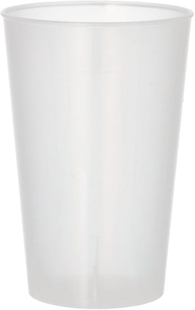 Drinkbekers/bierbekers, herbruikbaar PP 0,3 l Ø 8 cm · 11,7 cm transparant onbreekbaar (150 stuks)