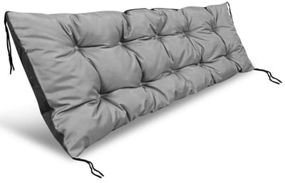 Tuinkussen 150x50 cm voor schommelbank pallet waterdicht grijs