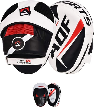 Boksen Focus Pads - Curved Leer Stootkussens voor Kickboksen en MMA Training