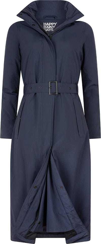 Happy Rainy Days Lange Regenjas Dames Toronto Donkerblauw