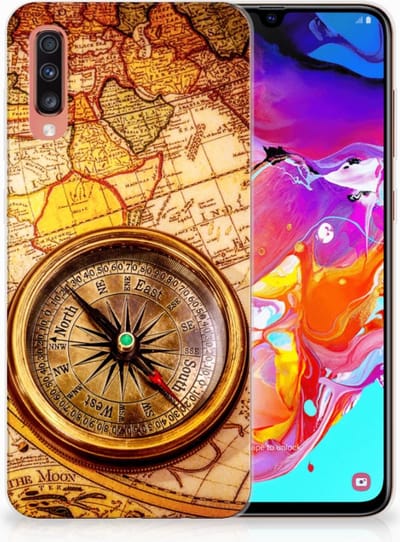 Samsung Galaxy A70 Siliconen Back Cover Kompas
