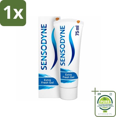 1 x Sensodyne - Tandpasta - Extra Fresh Gel - Voor Gevoelige Tanden - 75 ml - Gevoelige Tanden - Tandpasta - Frisse Mond - Tandplak - Tandbederf