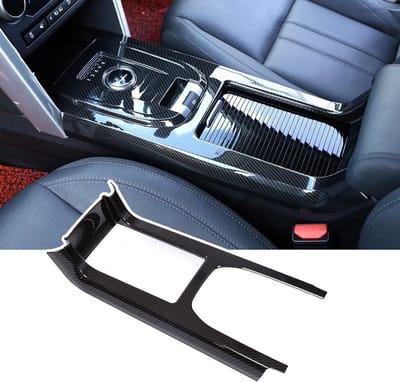 Carbon Fiber Stijl ABS Binnenste Console Gear Shift Frame Trim voor Land Rover Discovery Sport 2015-2019 - Auto Accessoires, Interieur Upgrade, Stijlvolle Afwerking