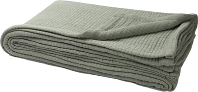 Yumeko sprei mousseline katoen stitch sage groen 240x260