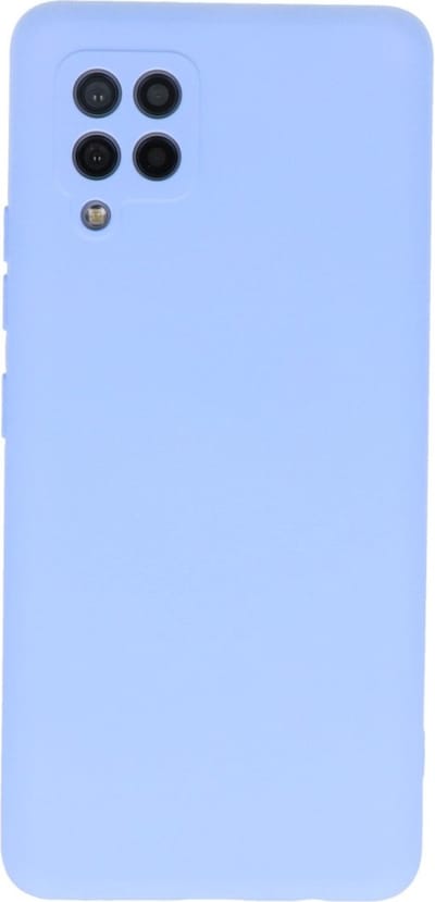 Hoogwaardige Siliconen back cover case -Geschikt voor Samsung Galaxy A22 4G - TPU hoesje Lavendel Lila (2mm dik) Extra Stevige hoesje