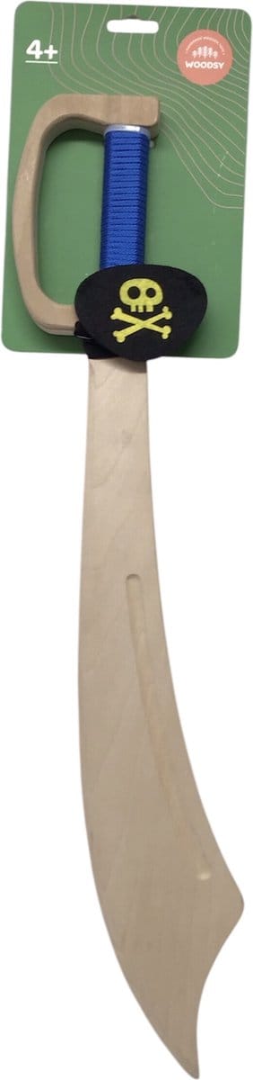 Houten Piratenzwaard. 57x10x8,5 cm. Beukenhout. 4+.