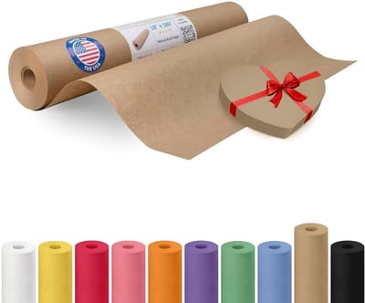 Grote Bruine Kraft Vel Papier Rol 45 cm x 6,4m - Stevig Inpakpapier & Beschermmateriaal