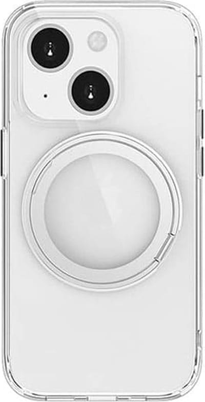 Casify 360° verstelbaar Kickstand Hoesje geschikt voor MagSafe iPhone 15 Plus Hoesje - Transparant