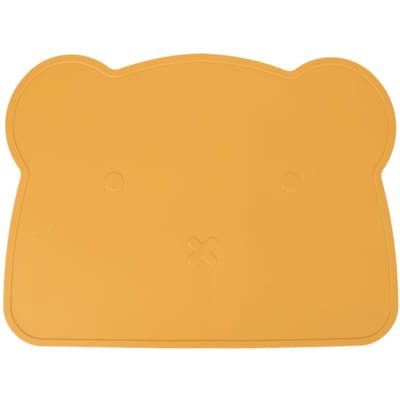 Siliconen Placemat Verdikken Hitte-isolatie Anti-slip Zachte Elastische Siliconen Beer Placemat voor Thuis geel