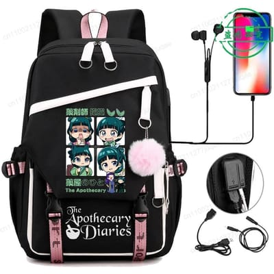 De Apothekersdagboeken Anime Cosplay Rugzak Studenten Schooltas Cartoon Boekentas Laptop Reizen Rugzak Buiten Kinderen Cadeaus