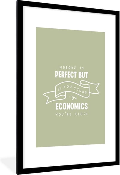 Fotolijst incl. Poster - Economie - Onderwijs - Opleiding - Leren - 80x120 cm - Posterlijst