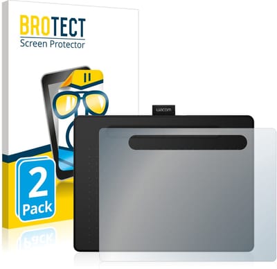 BROTECT - Screenprotector voor Wacom Intuos M - Folie Beschermfolie transparant 2 Stuks
