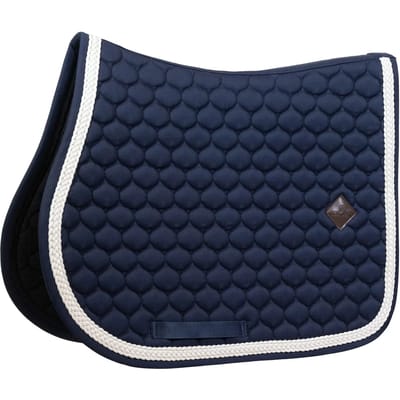 Kentucky Horsewear - Zadeldoek met gevlochten koord - Zadeldekje - Jumping - marine