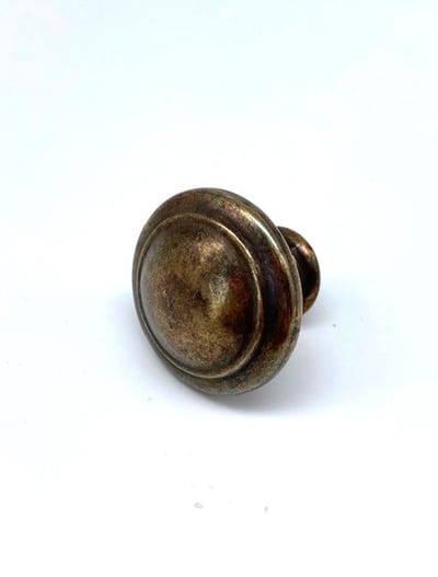 Knop Messing Antiek facet 30mm