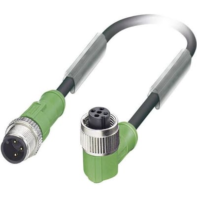Phoenix Contact 1681570 Sensor/actuator connector, geassembleerd M12 Aantal polen (sensoren): 3 Stekker, recht, Bus, haaks 3.00 m 1 stuk(s)