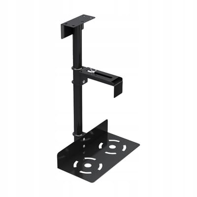 PC Steun - Montage Aan Bureau - Hoogteverstelling 5-53 Cm - Breedteverstelling 13.5-23.5 Cm - Zwart