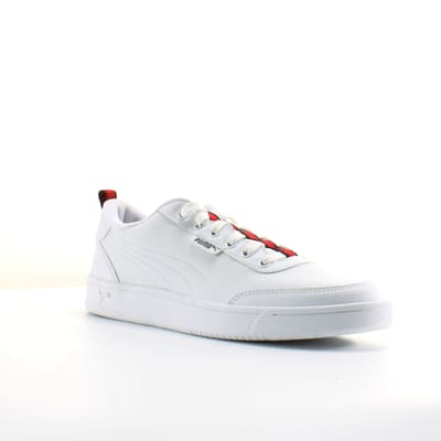 Puma Court Breaker Flag Wit Leer Heren Veterschoenen 366817 01