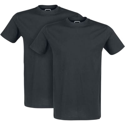 R.E.D. by EMP T-shirt - Doppelpack T-Shirts mit Rundhalsausschnitt - S tot 5XL - voor Mannen - zwart