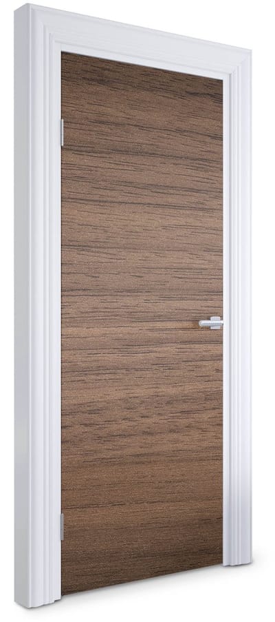 Wallfluent Deursticker - Houten textuur Deur plakfolie - 75 x 205 cm - Bruin Deurbehang Sticker - Moderne Deur Sticker - Imitatietextuur Deurbehang - Deursticker voor de Woonkamer - Deurfolie