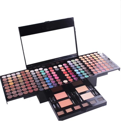 NAXSIR 180 Kleuren Piano Box Oogschaduw Blush Set, Alles-in-Een Make-up Cadeauset • Met Make-up Kwasten • Sterke Hold & Multifunctionaliteit • Ideaal voor Dagelijkse Look, Feest & Cosplay
