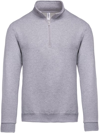 Kariban Sweater met ritskraag K478 - Oxford Grey - L