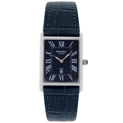 Prisma - heren horloge - P.2373 Baron Silver leder blauw