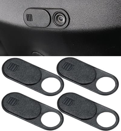 Ultra Dunne Camera Cover voor Tesla - Set van 4 Privacy Beschermers voor Model 3 en Model Y