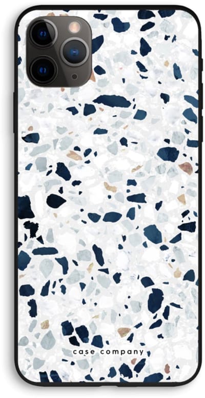 Case Company® - Hoesje geschikt voor iPhone 11 Pro Max hoesje - Terrazzo N°1 - Biologisch Afbreekbaar Telefoonhoesje - Bescherming alle Kanten en Schermrand