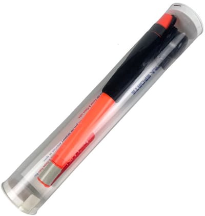 Zandstra Sports Belreflector 46cm - Schaats Veiligheidsstok met Bel - Uitschuifbaar 28-46cm - Oranje/Zwart