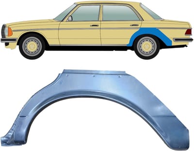 Reparatiepaneel achterspatbord voor Mercedes W123 1975-1985 / Links