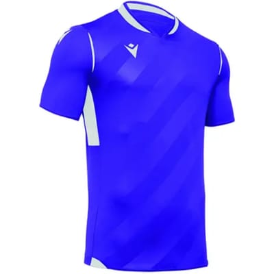 Macron Kimah Shirt Korte Mouw Heren - Paars / Wit | Maat: 3XL