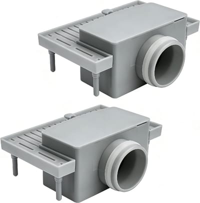Douchegoot sifon met geurafsluiting, haarzeef en 35 mm afvoer voor optimale waterafvoer
