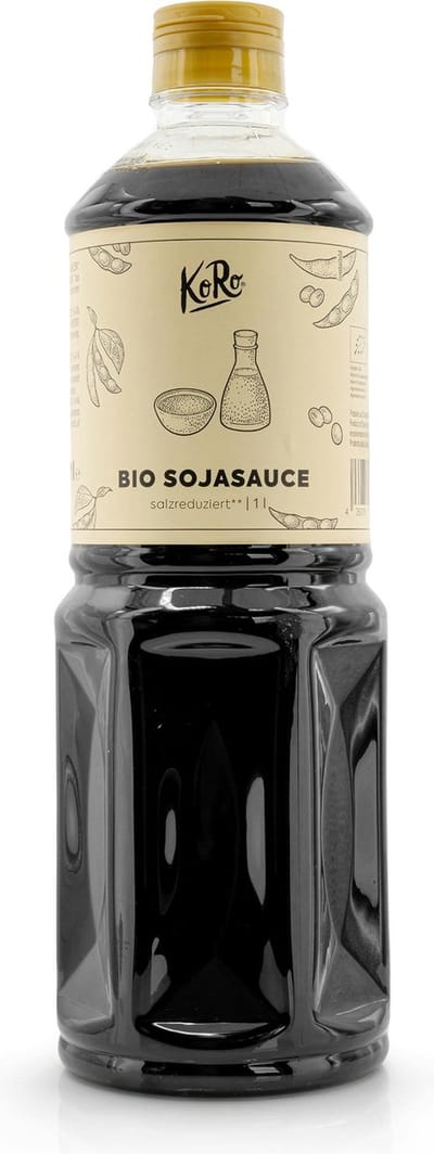 KoRo | Bio vegan sojasaus met minder zout 1 L